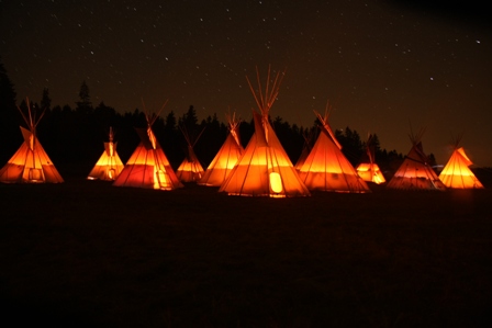 Tábor v noci - Malý Walden - Sněm LLM, 27.9.2008,-foto